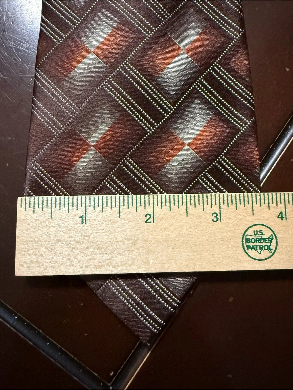 John Ashford Blue and Brown Patterned Silk Neckties